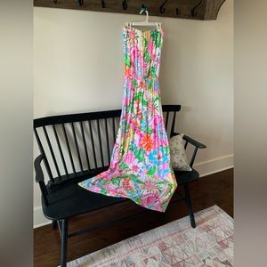 New! Lilly Pulitzer for Target, bright floral knit maxi dress.